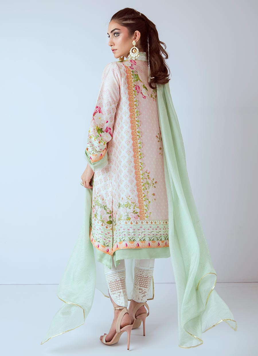 GULAAB LUXE RAW SILK SHIRT AND DUPATTA