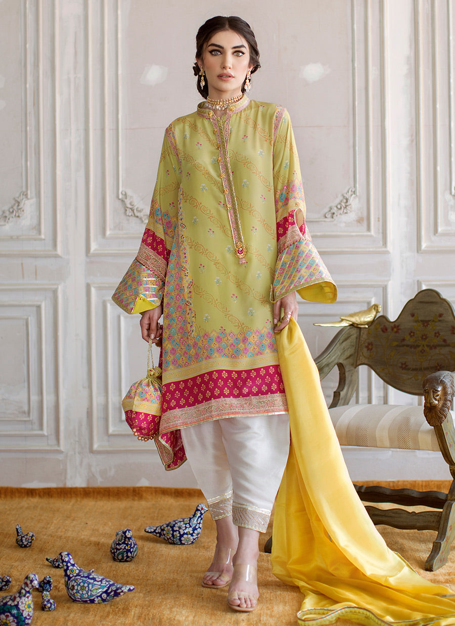 MILA CREPE TUNIC AND SILK DUPATTA