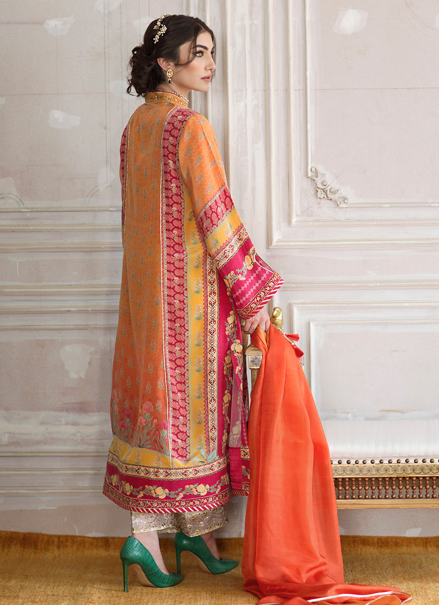 SIENNA CREPE TUNIC AND SILK DUPATTA