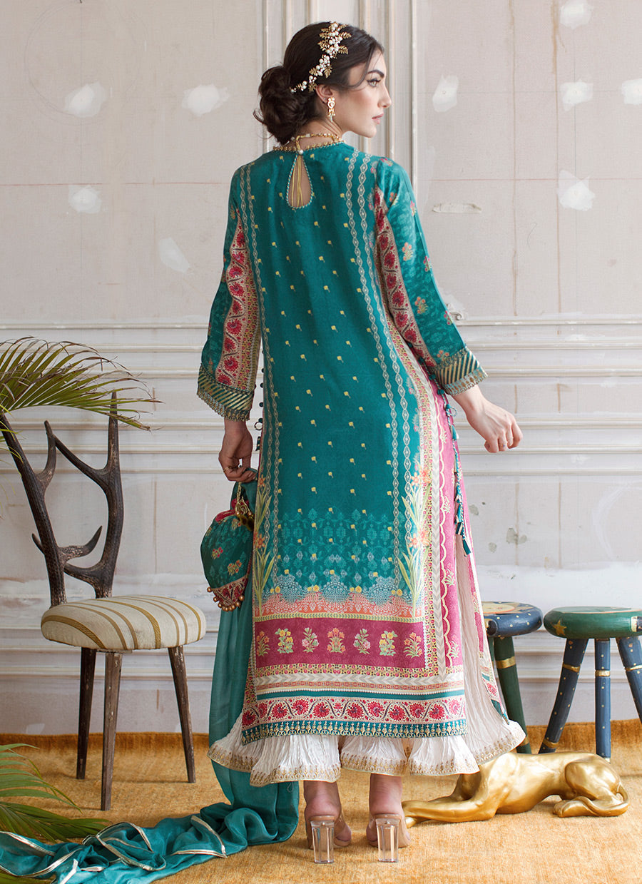 BERYL CREPE TUNIC AND SILK DUPATTA