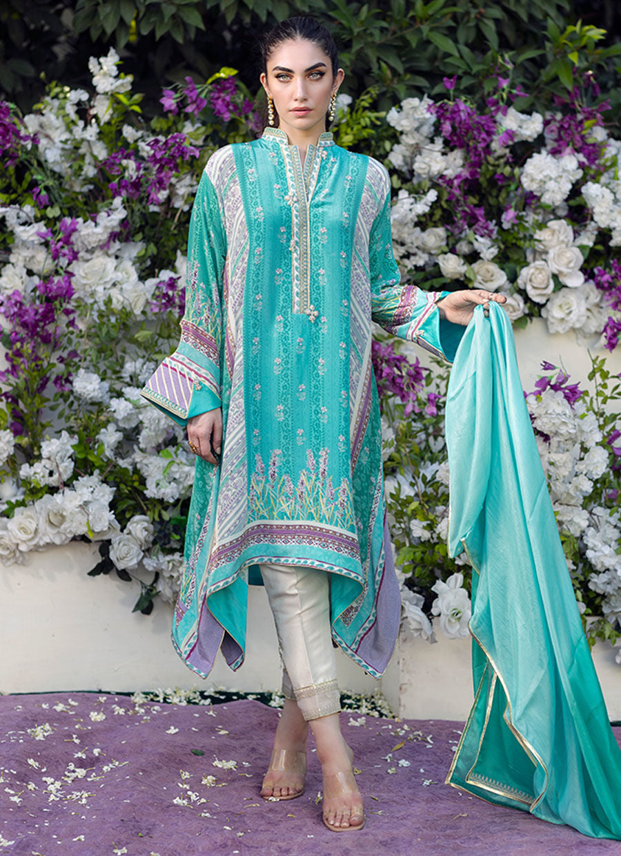 CALLIE TURQUOISE SHIRT AND DUPATTA