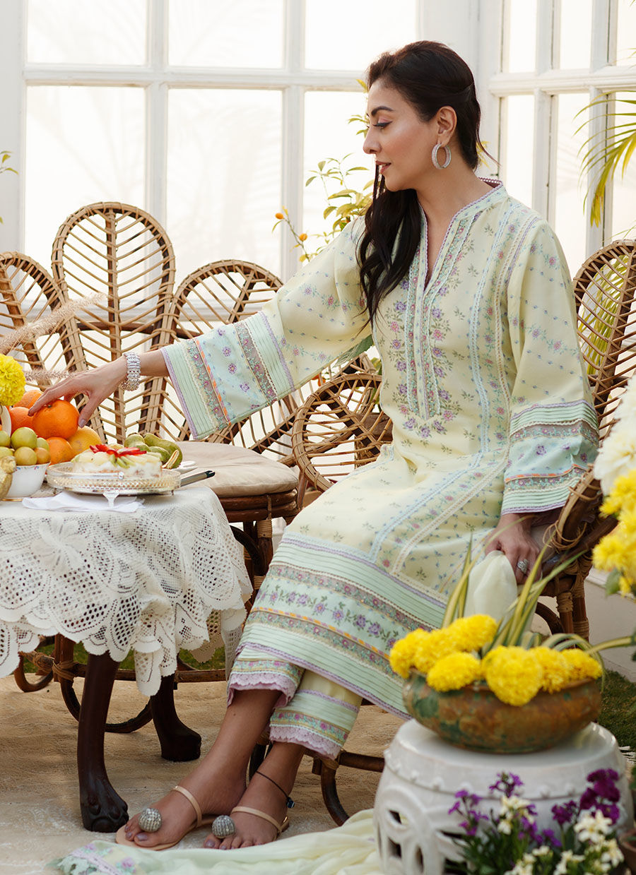 LALINE LEMON SHIRT AND DUPATTA