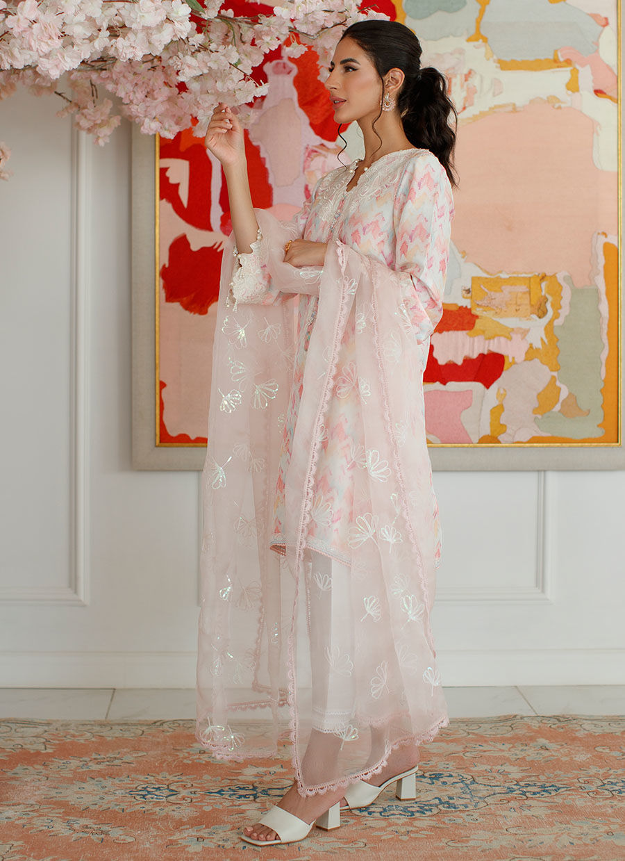 IKAT MIA SHIRT AND DUPATTA