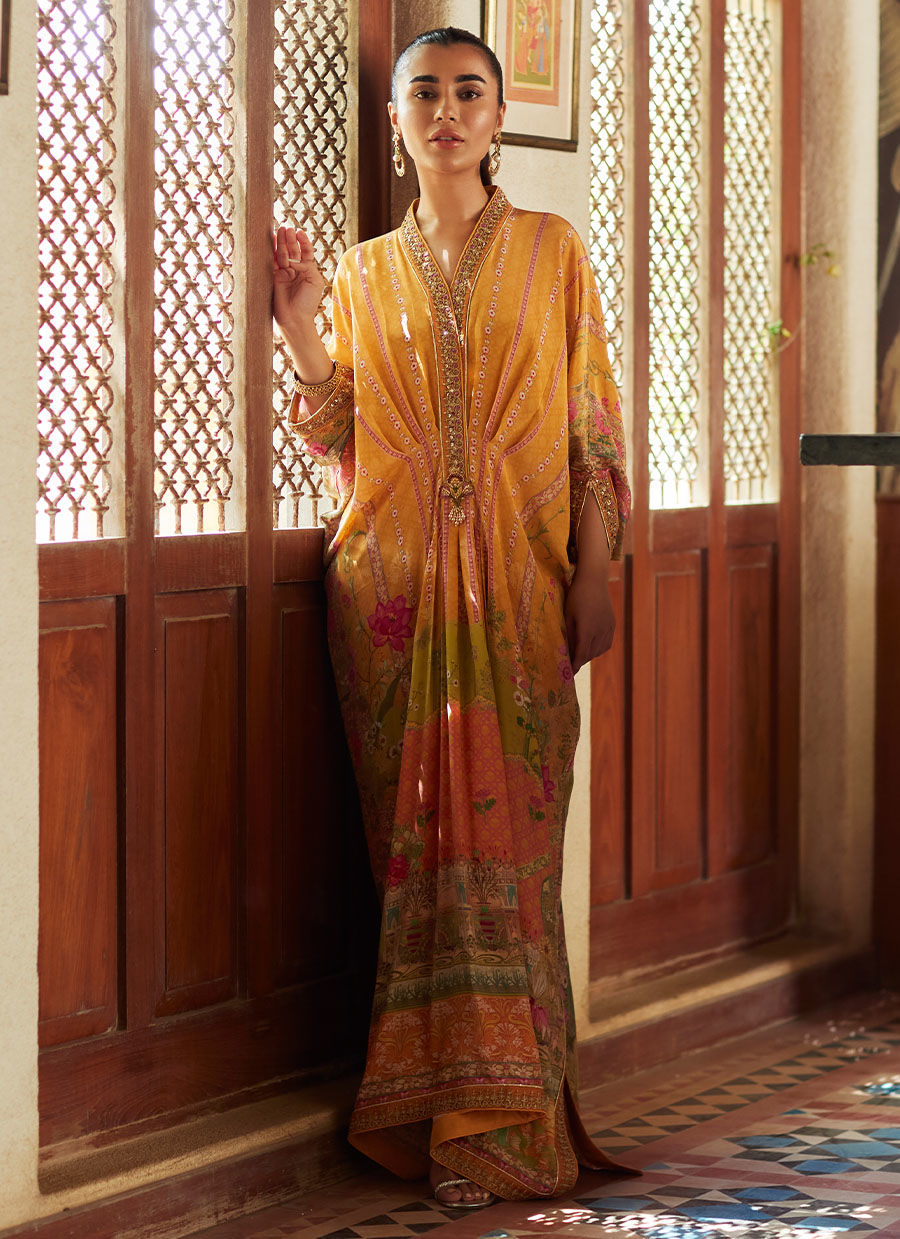 SIMMY SAFFRON KAFTAN