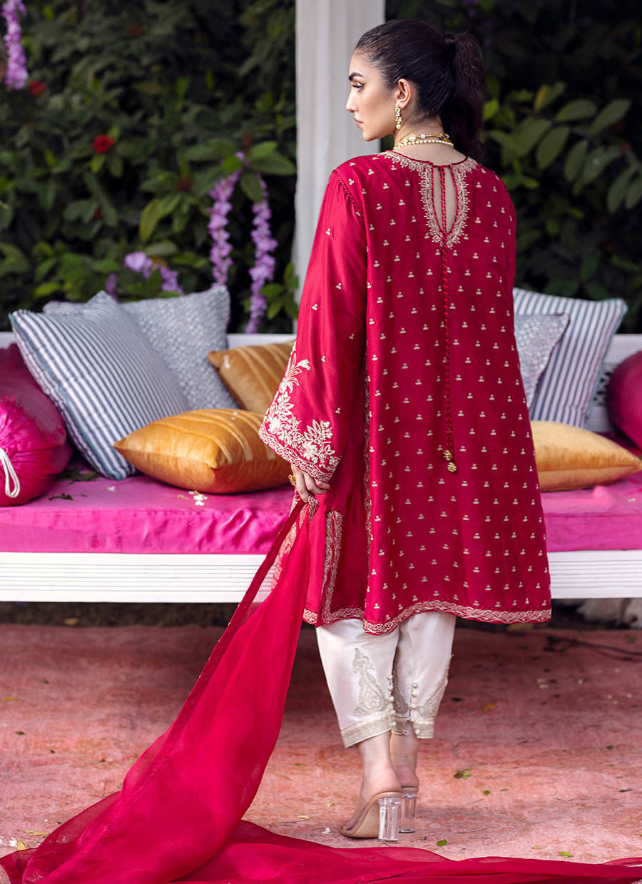 ISLA CRIMSON SHIRT AND DUPATTA