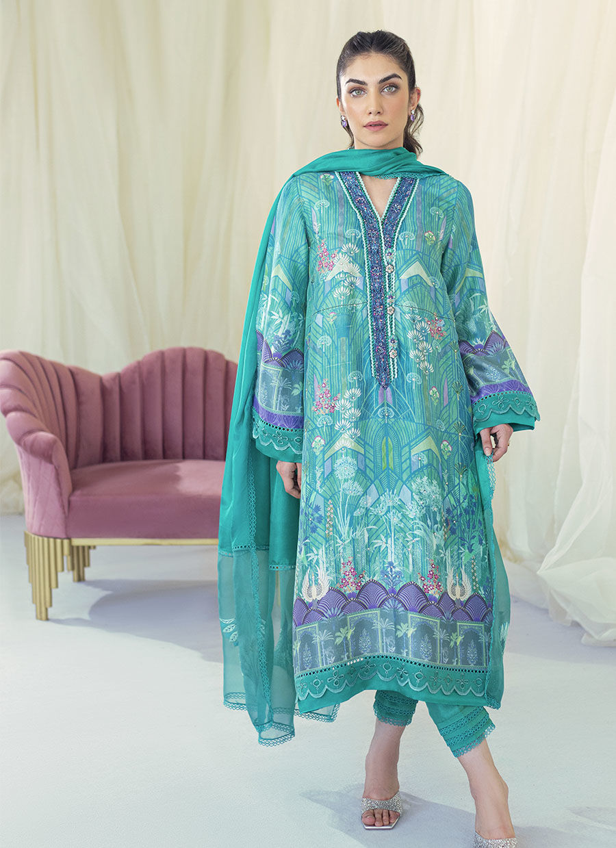 EDNA EMERALD SHIRT AND DUPATTA