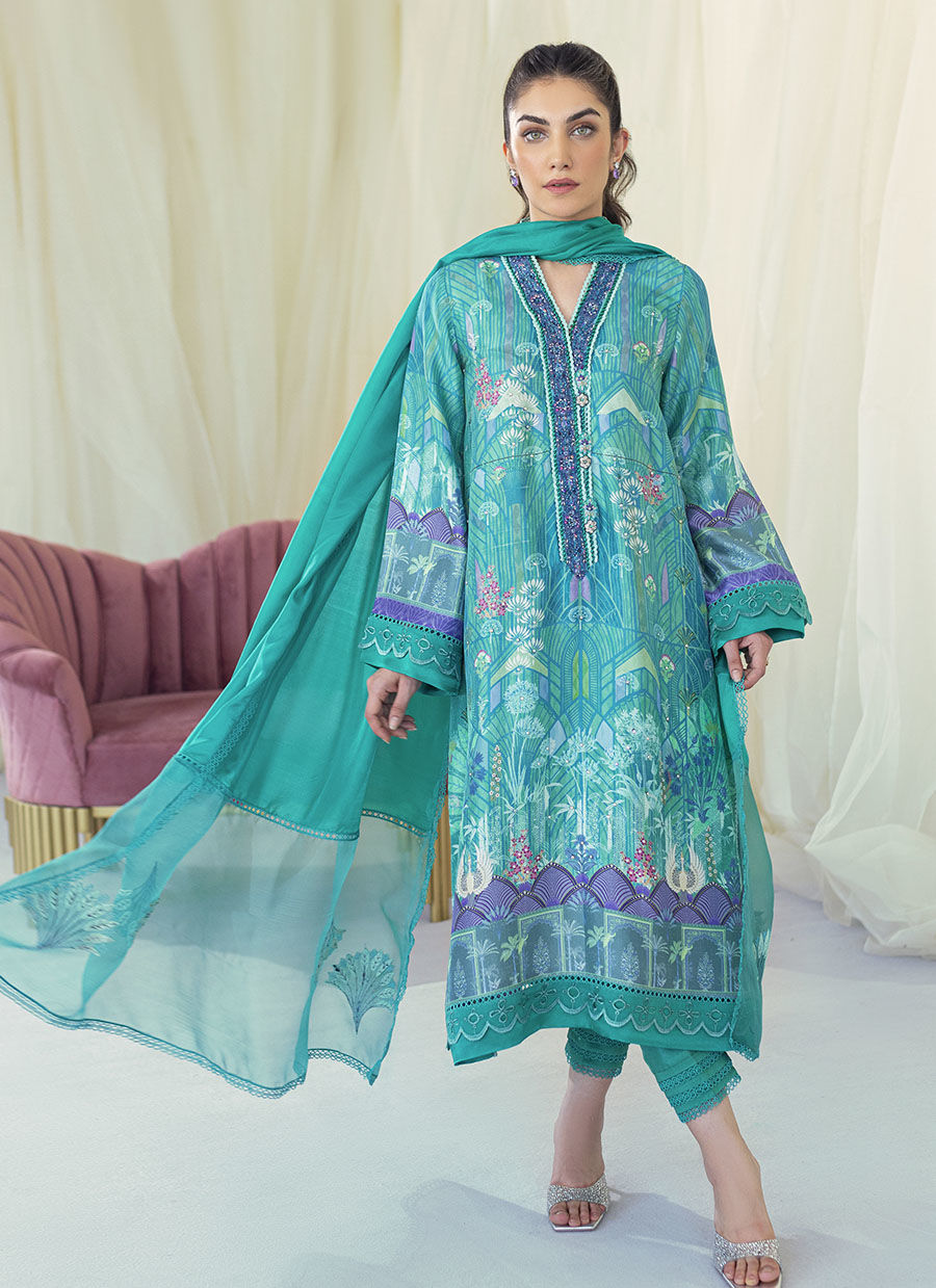 EDNA EMERALD SHIRT AND DUPATTA