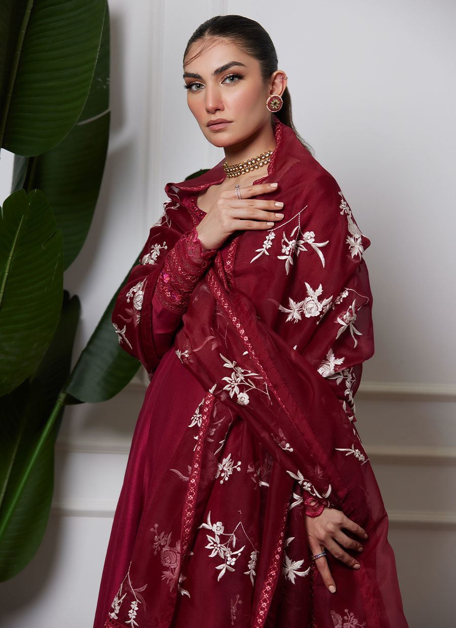 JOMANA SCARLETT SHIRT AND DUPATTA