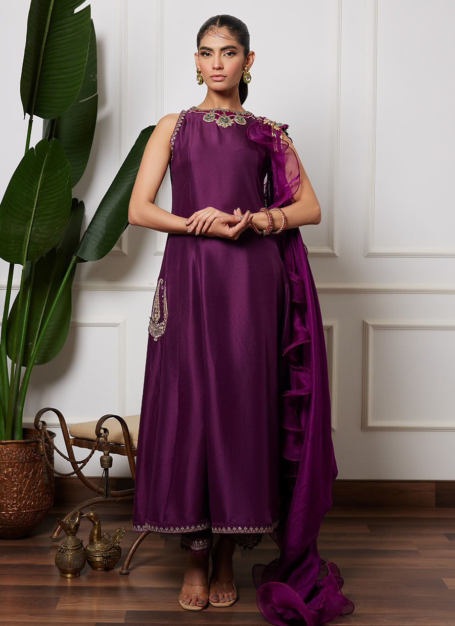 REHEMA SHIRT AND PRE-DRAPED DUPATTA