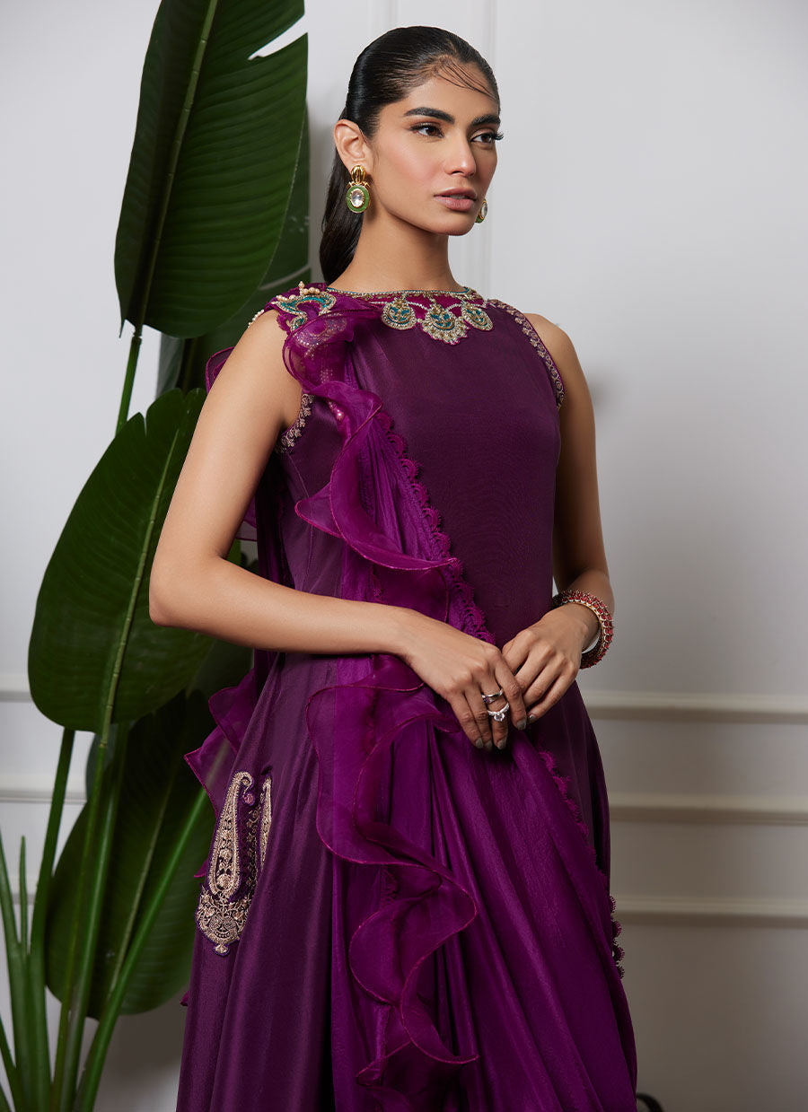 REHEMA SHIRT AND PRE-DRAPED DUPATTA