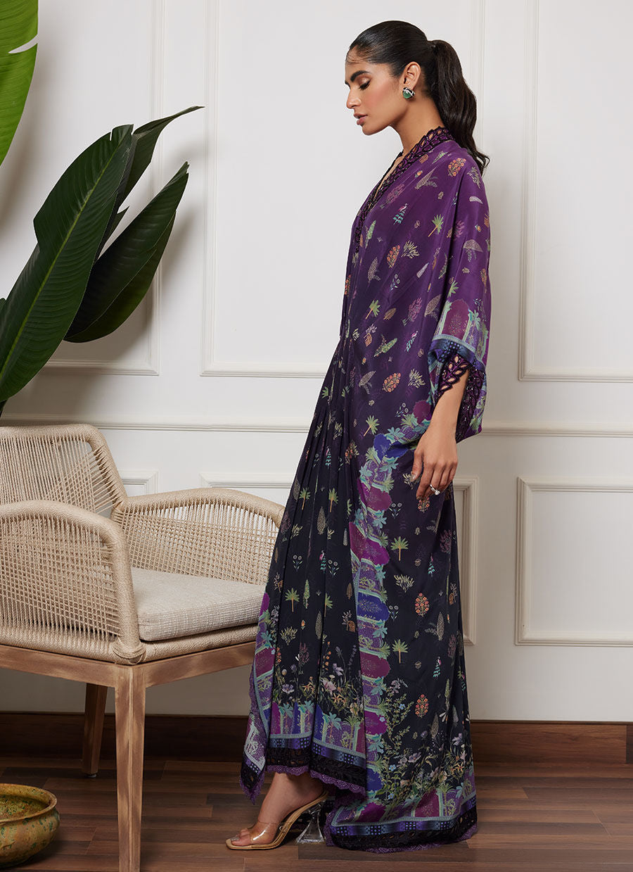 CHIONE AUBERGINE KAFTAN