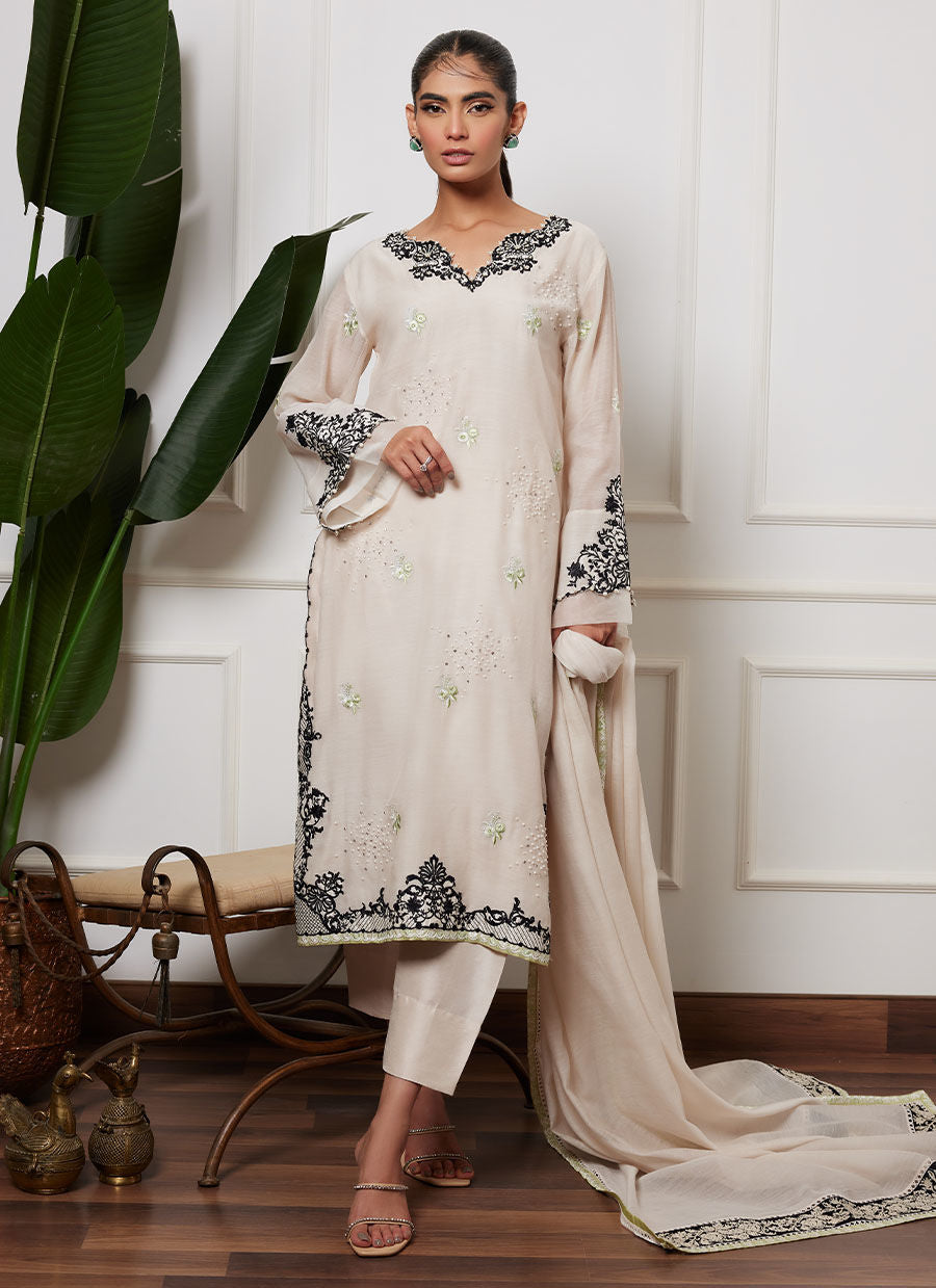 SHANI IVORY SHIRT AND DUPATTA