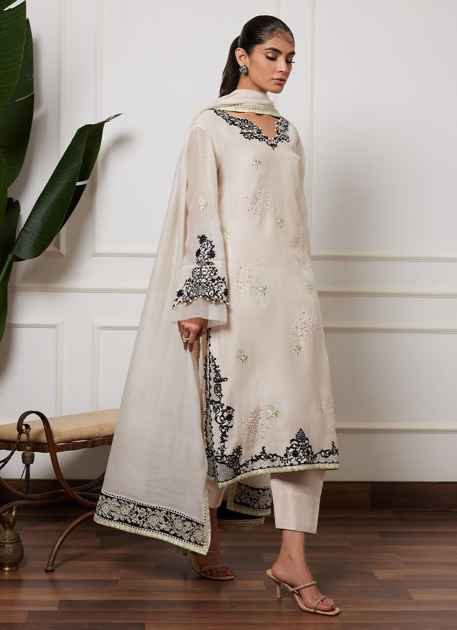 SHANI IVORY SHIRT AND DUPATTA