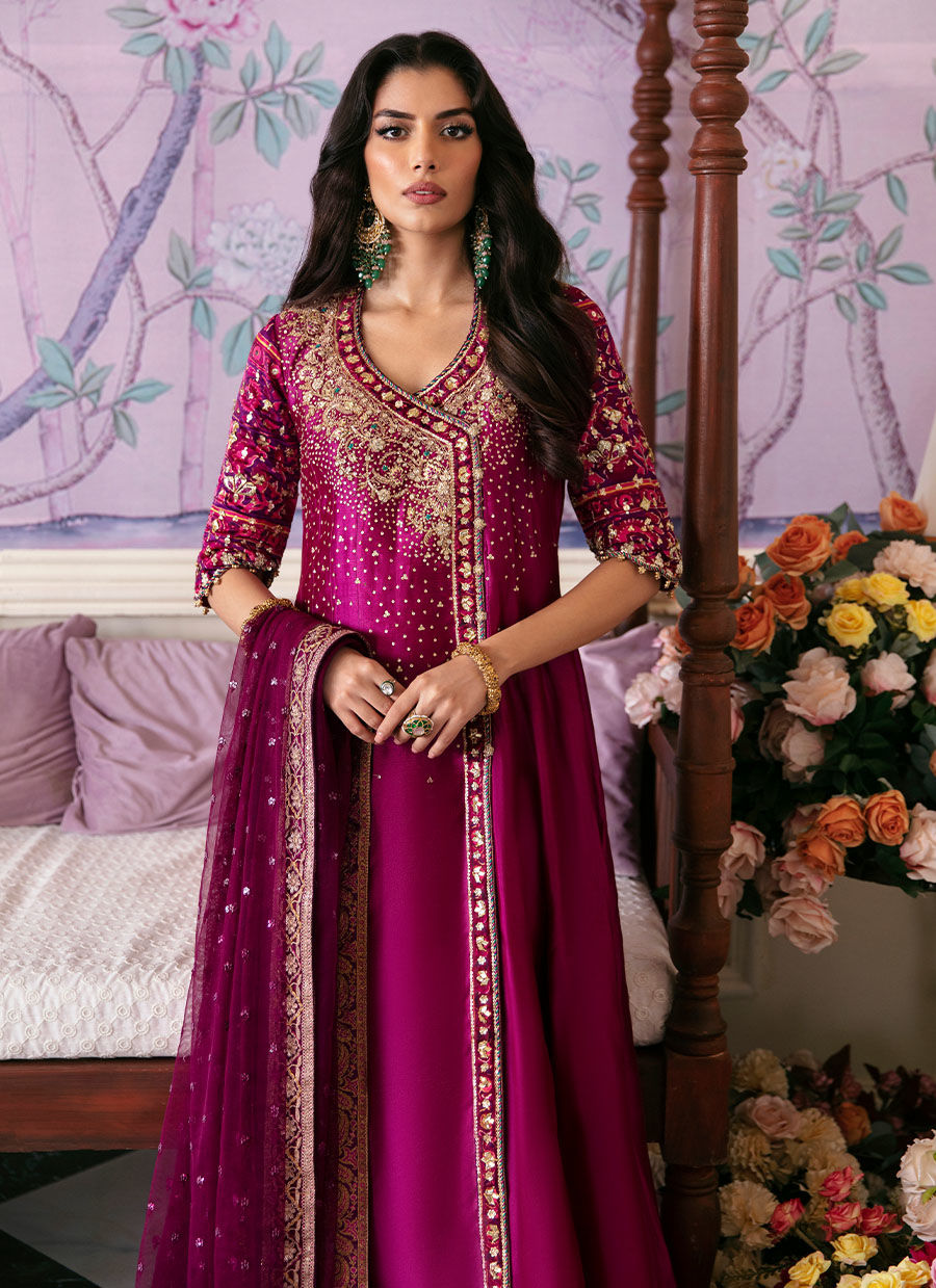 NARINA MAGENTA KALIDAAR AND DUPATTA