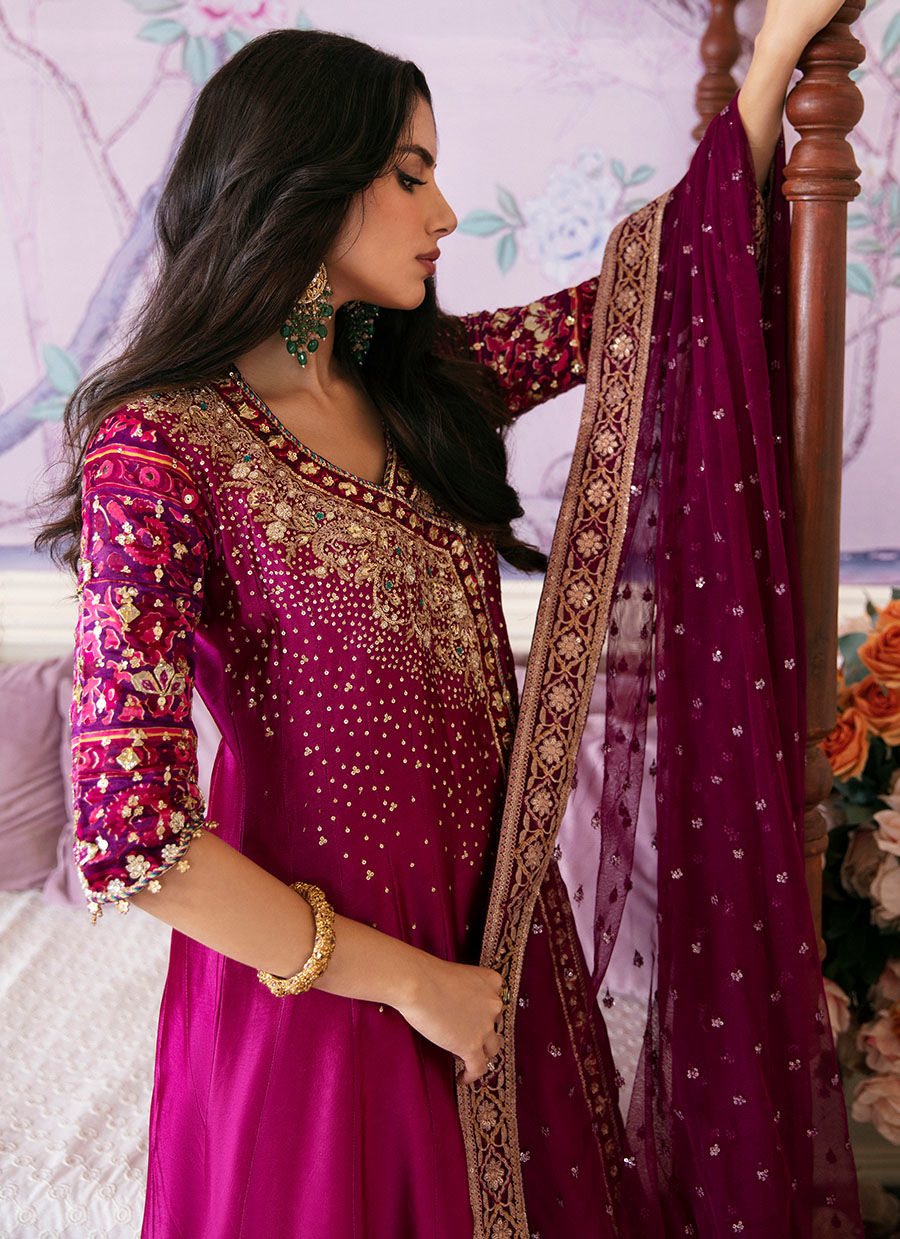 NARINA MAGENTA KALIDAAR AND DUPATTA