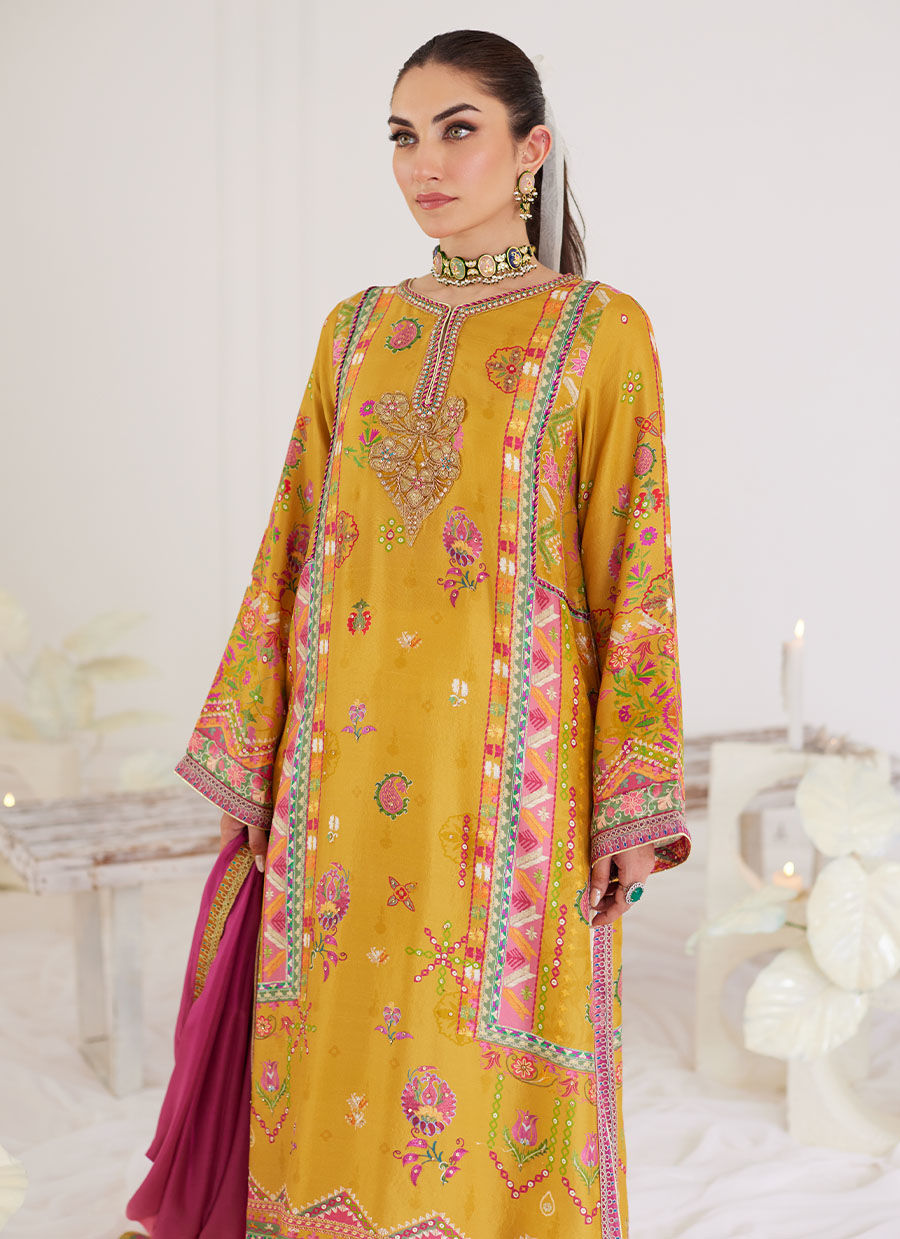 PALMIRA MUSTARD SHIRT AND DUPATTA