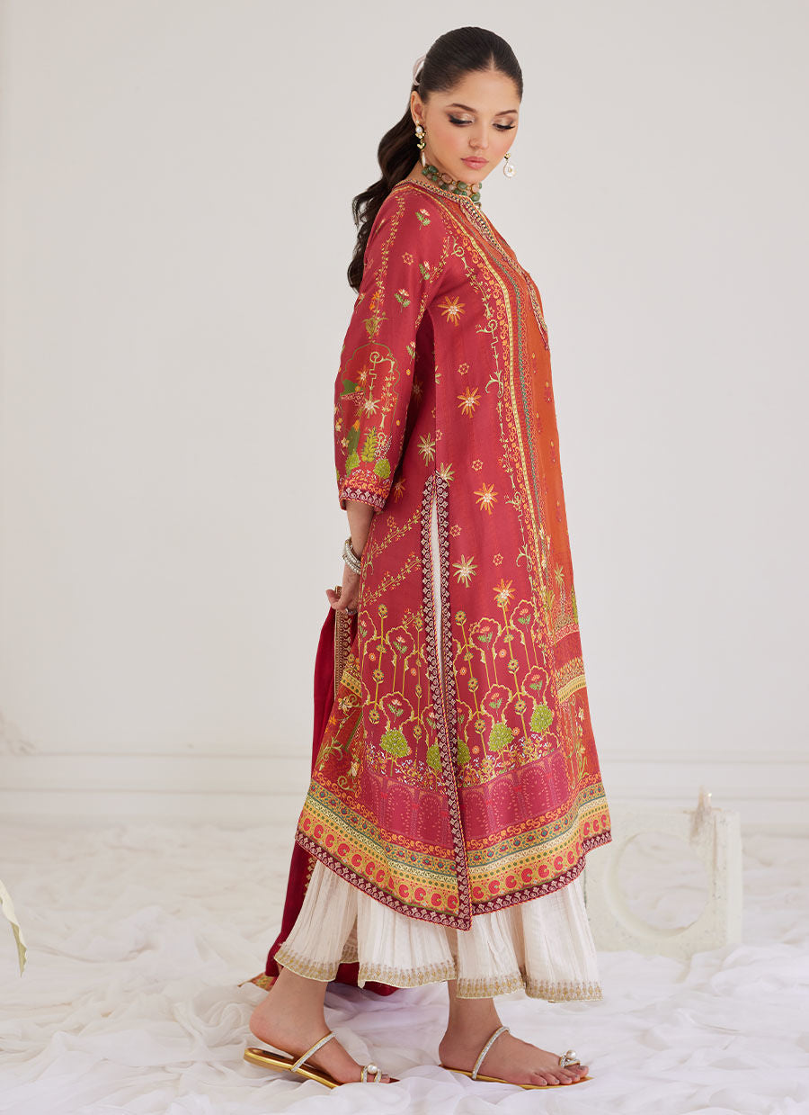 PAULINA RUST SHIRT AND DUPATTA