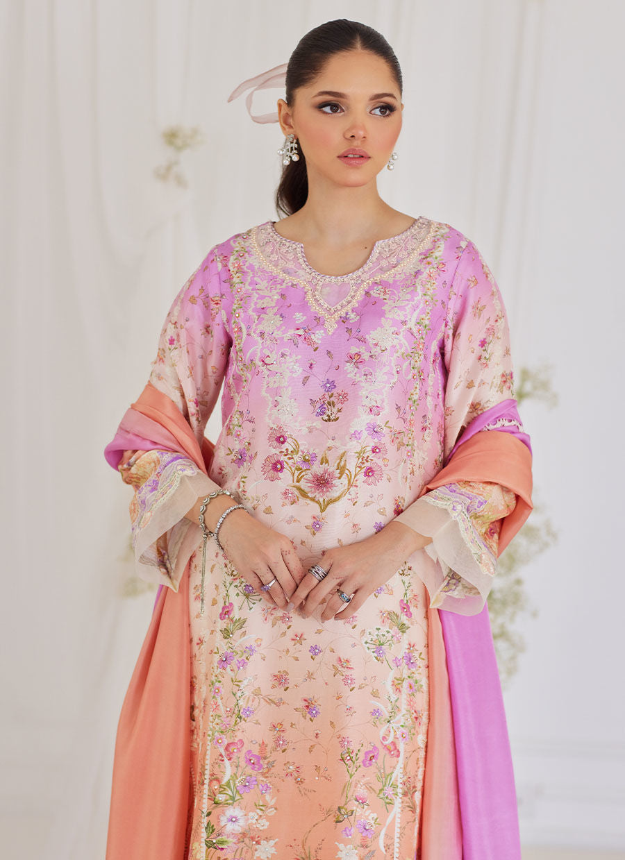 MAURA OMBRE SHIRT AND DUPATTA