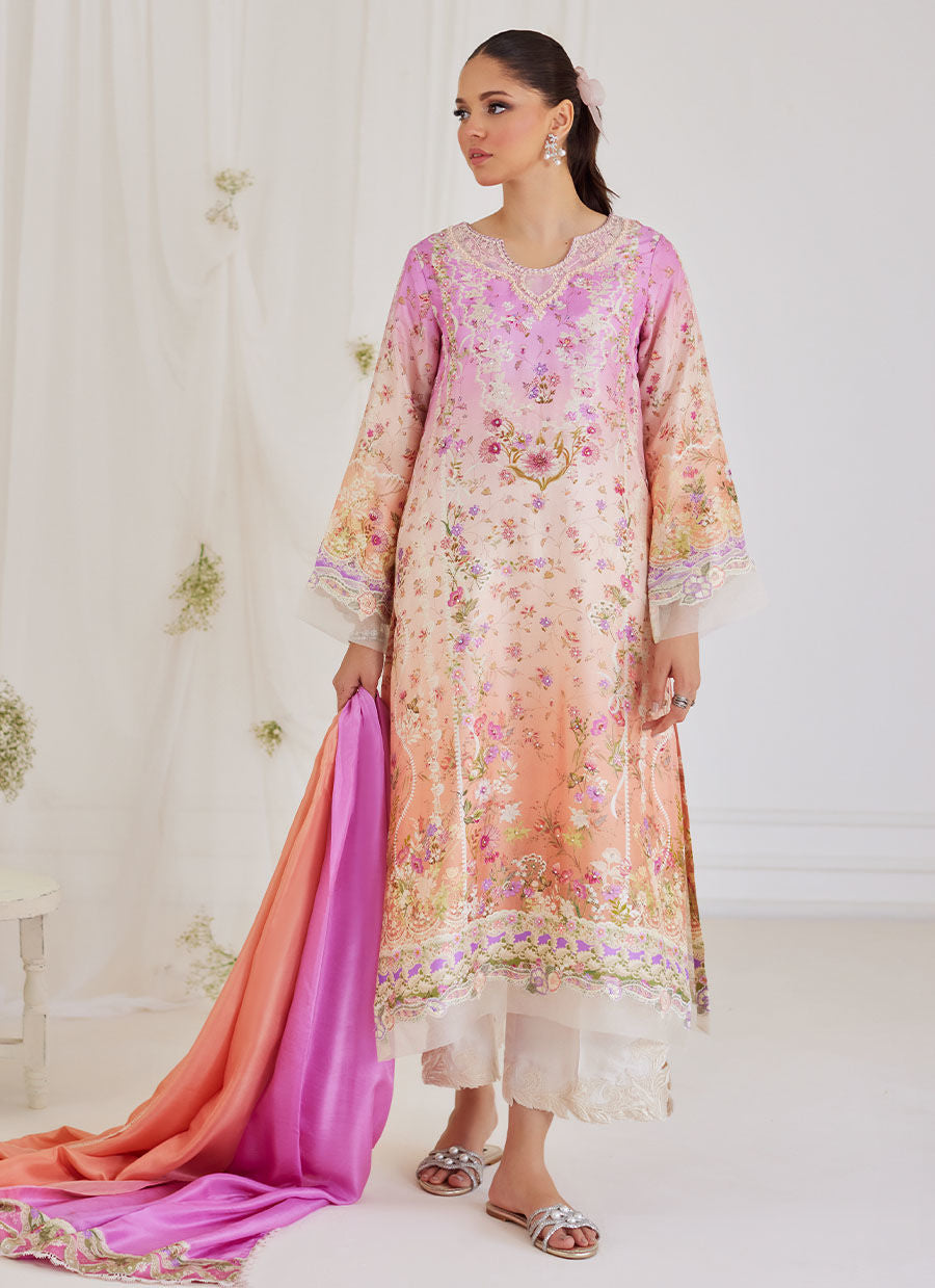 MAURA OMBRE SHIRT AND DUPATTA