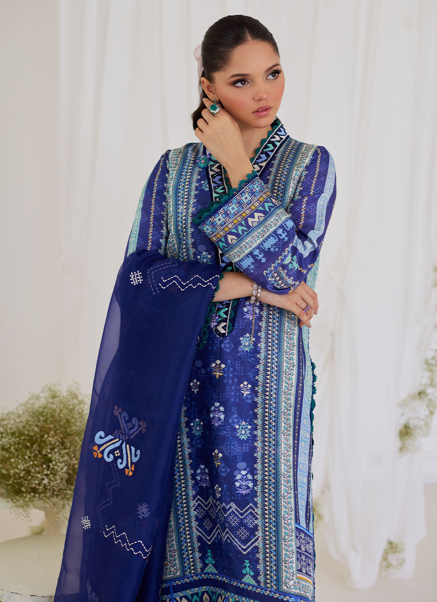 ADINA BLUE SHIRT AND DUPATTA