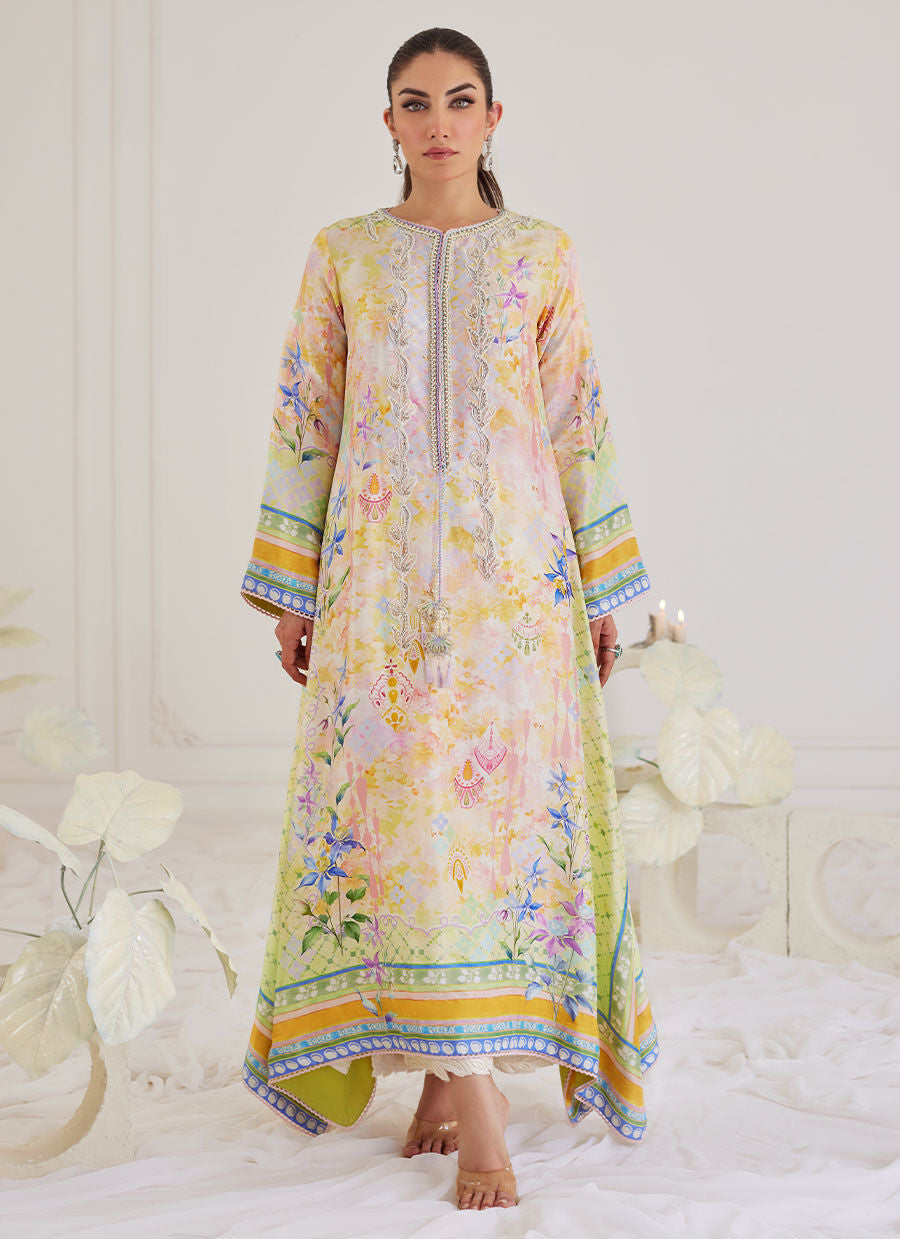 BLANCA RAW SILK KAFTAN