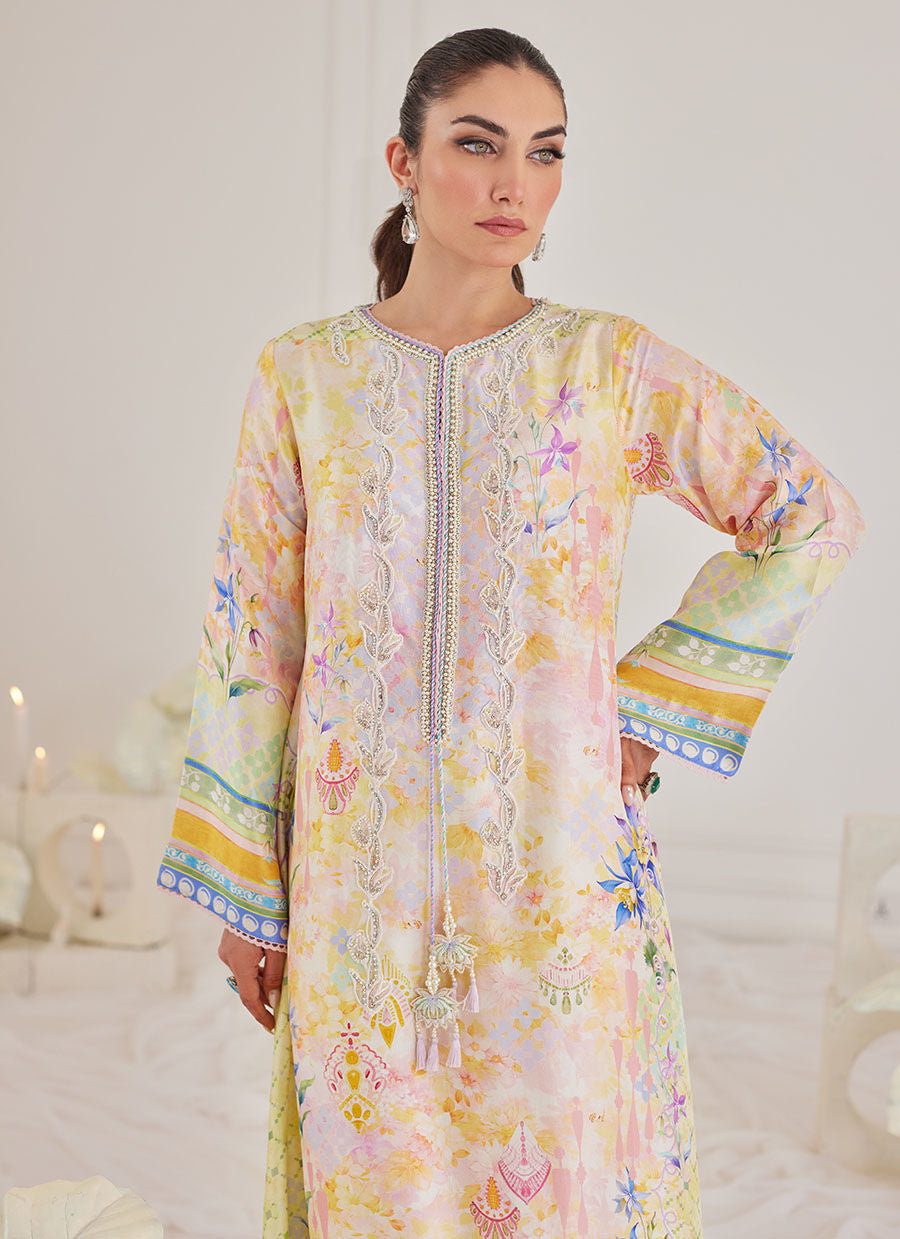 BLANCA RAW SILK KAFTAN