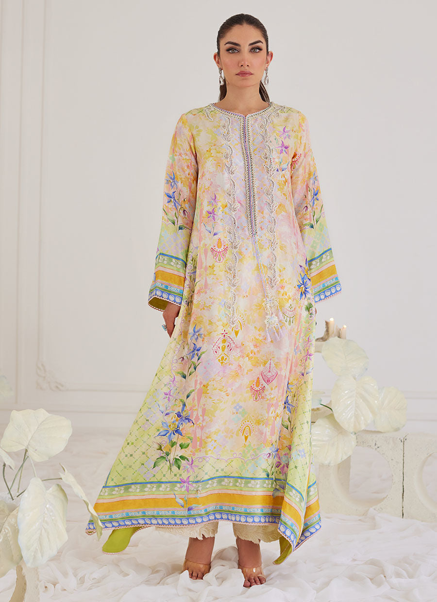 BLANCA RAW SILK KAFTAN