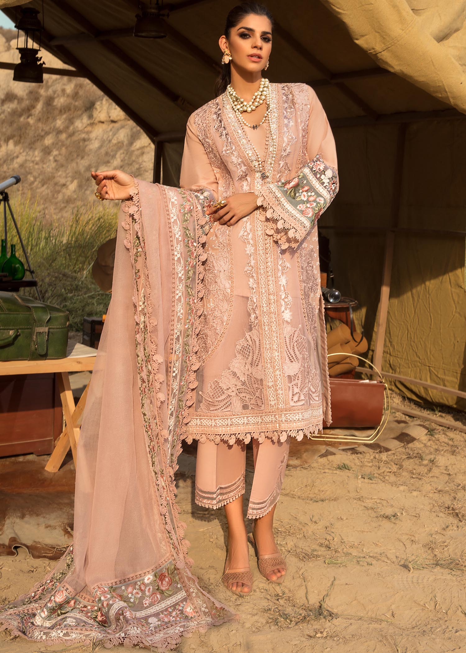 Saira Shakira Summer Luxury Pret ‘23 - Blush Moon