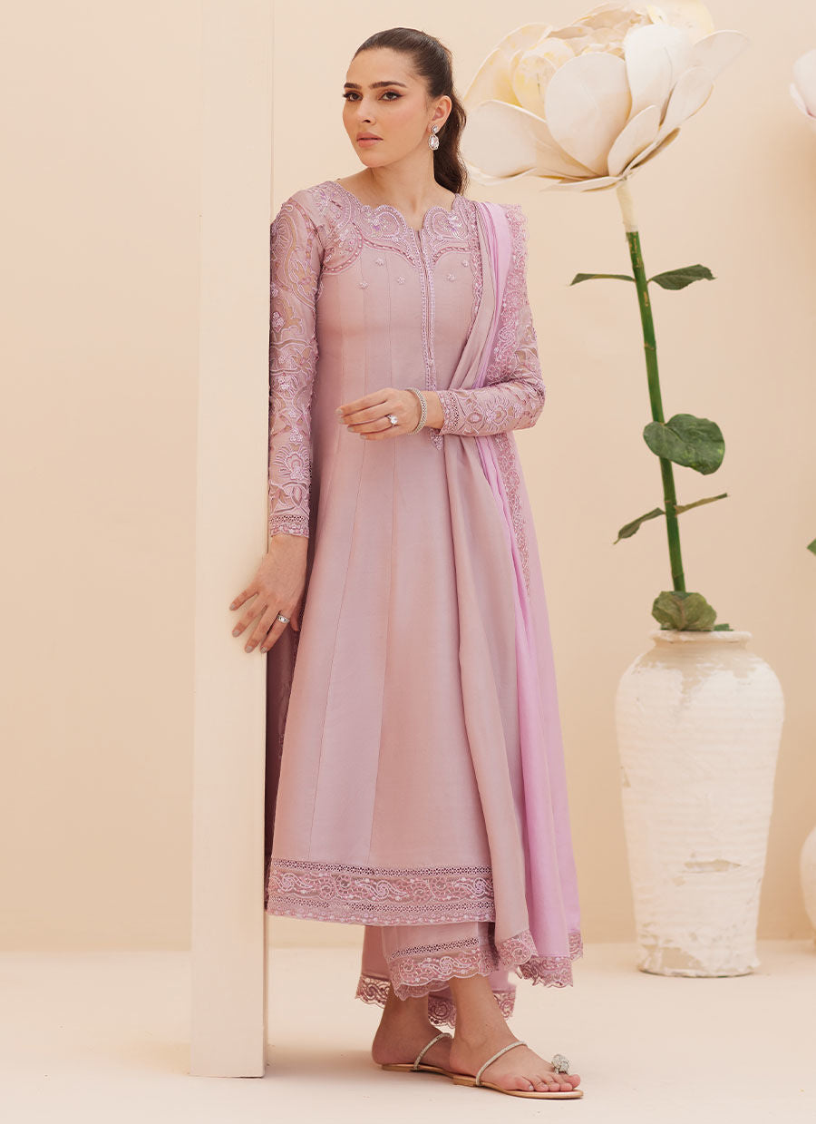 Moira Mauve Shirt and Dupatta