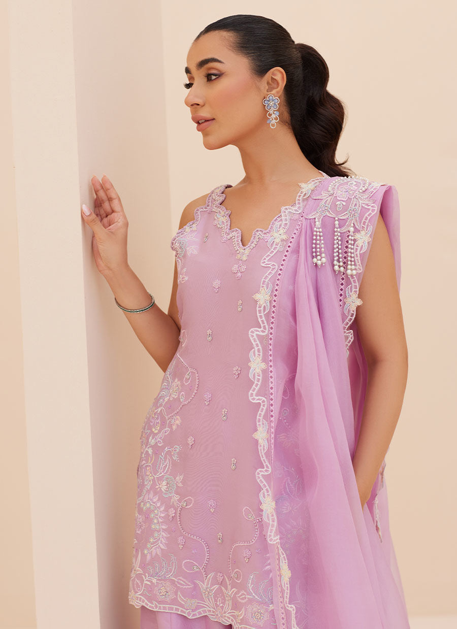 Lilliana Lilac Shirt and Dupatta