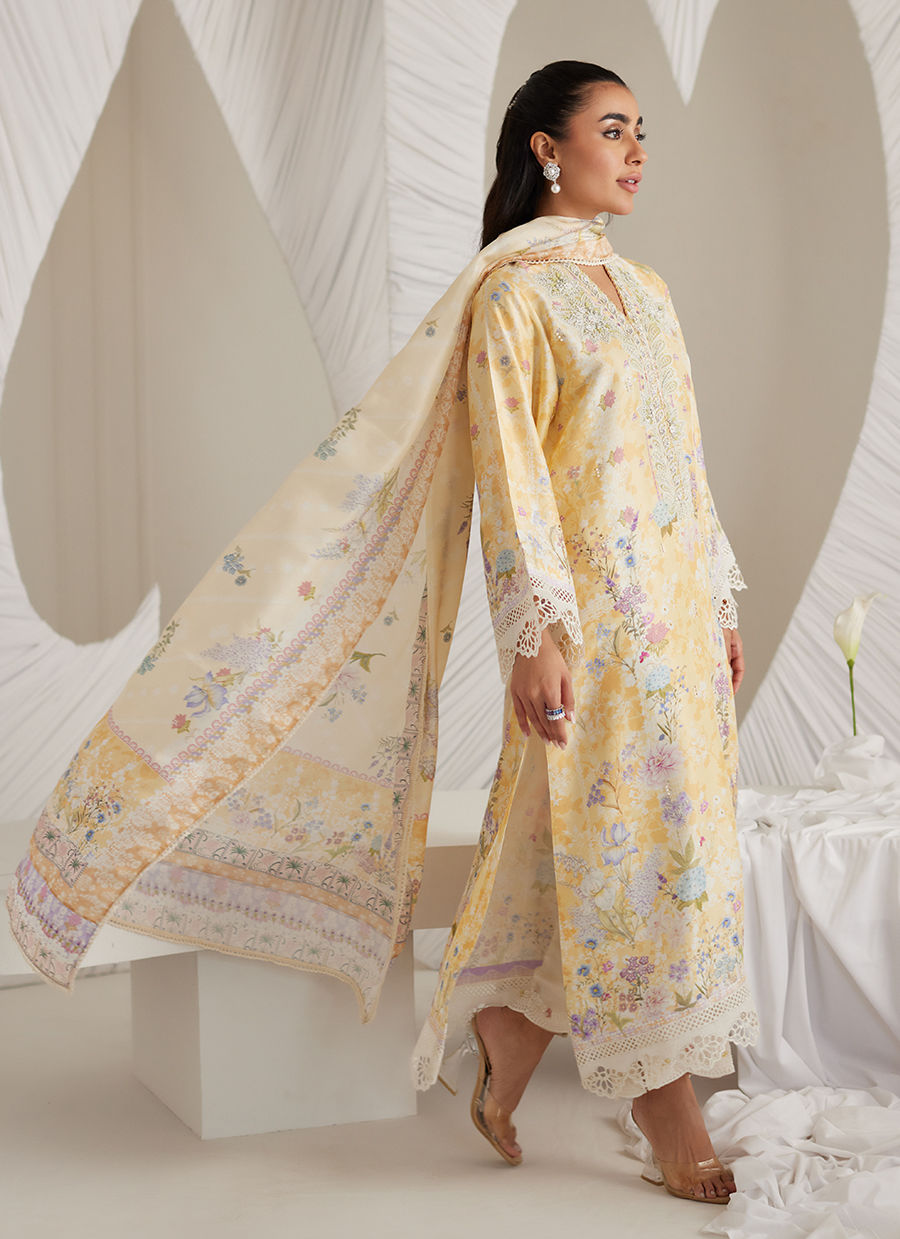 Gemma Lemon Shirt and Dupatta