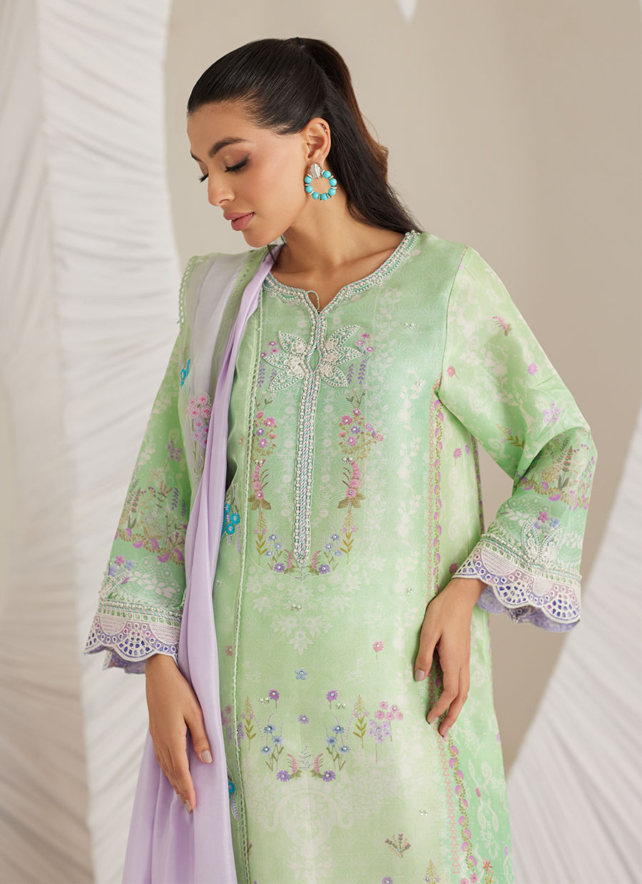 Felice Aqua Shirt and Dupatta