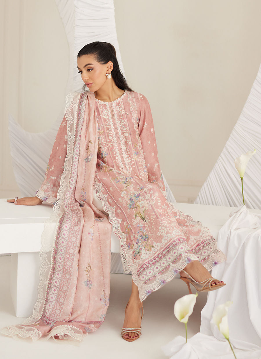 Elara Blush Shirt and Dupatta