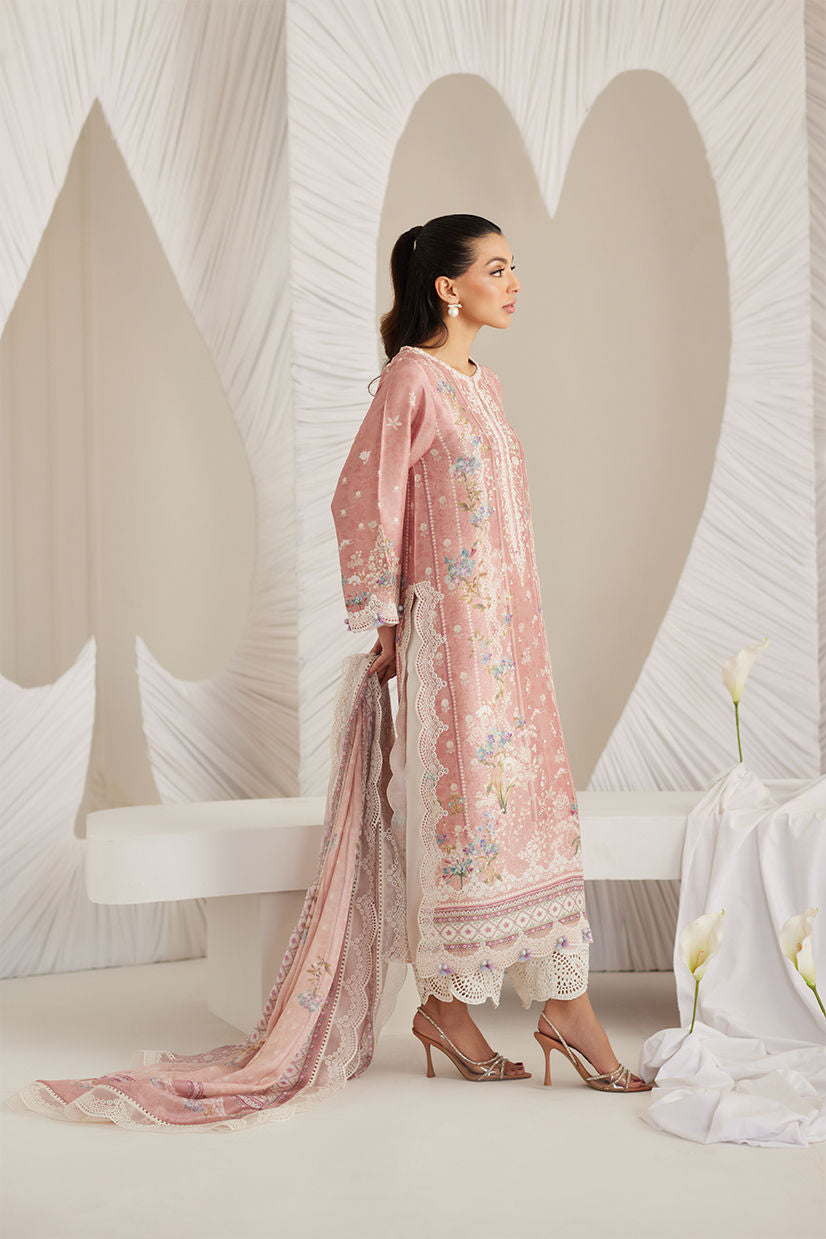 Elara Blush Shirt and Dupatta