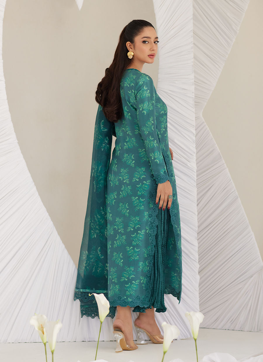 Camilla Emerald Shirt and Dupatta