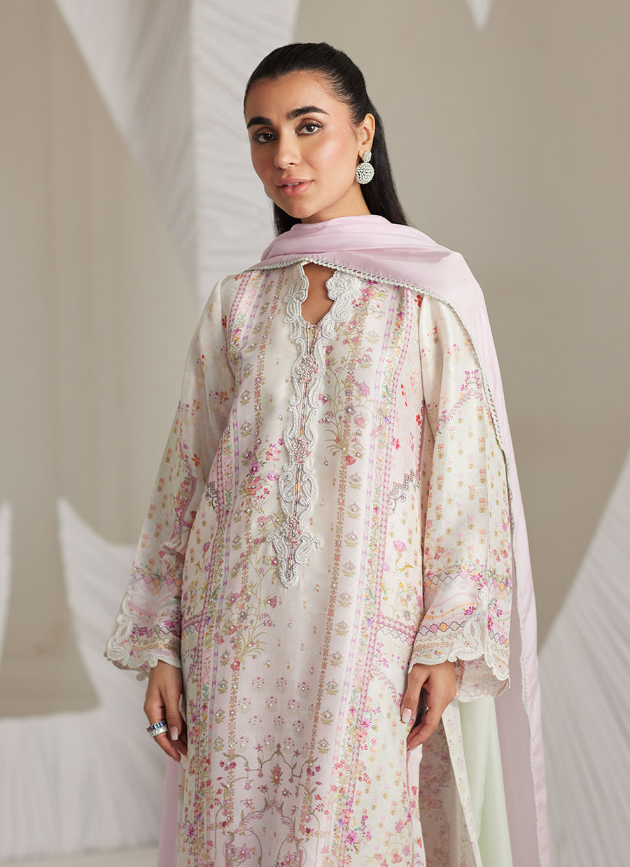 Brea Ivory Shirt and Dupatta