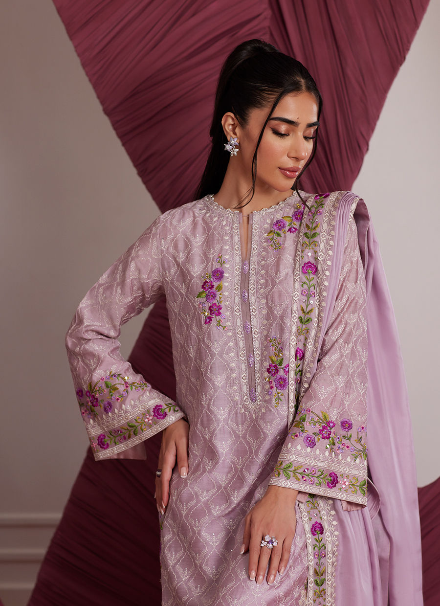 Rosa Mauve Shirt And Dupatta