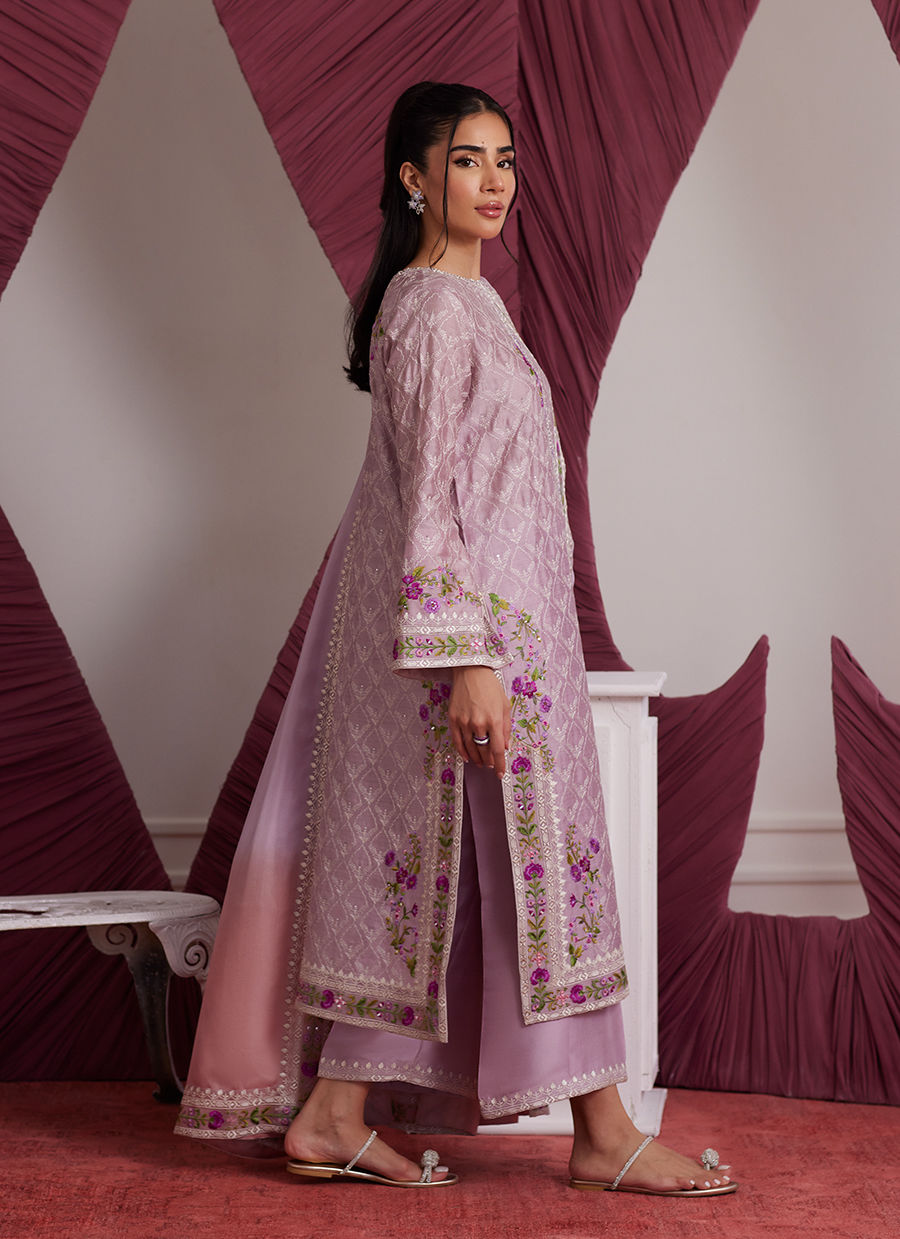 Rosa Mauve Shirt And Dupatta