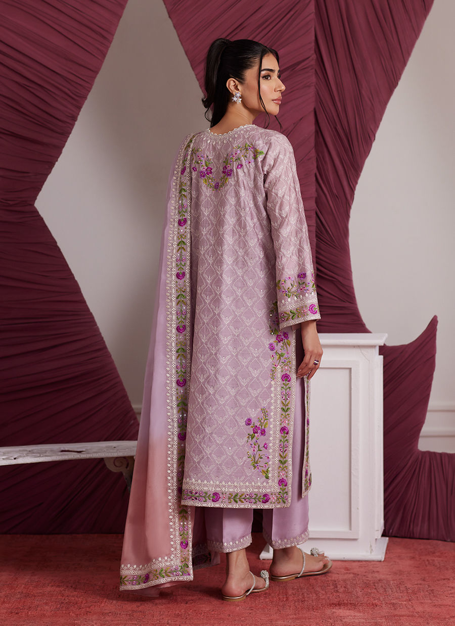 Rosa Mauve Shirt And Dupatta