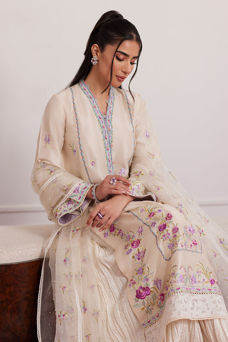 Lexie Ivory Shirt And Dupatta