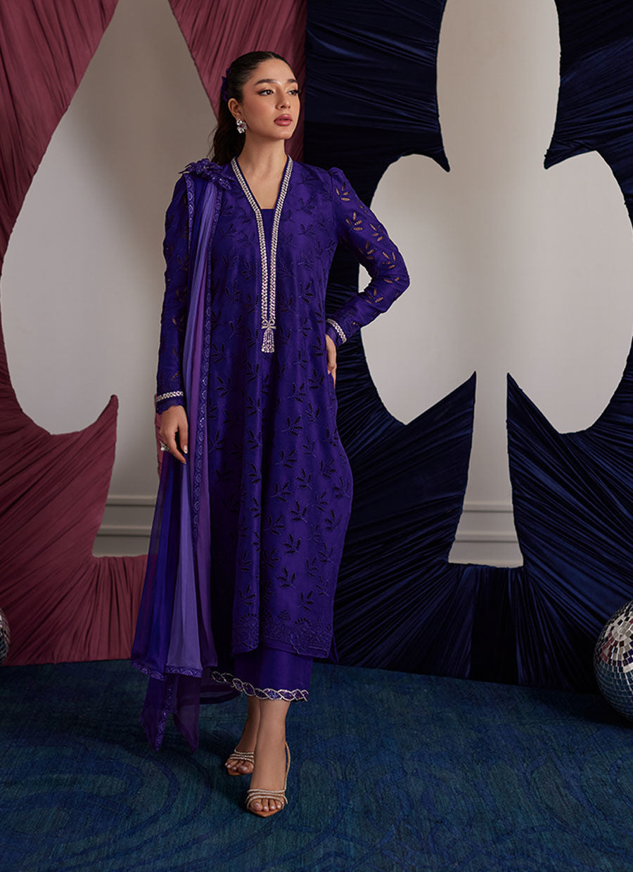 Gloria Indigo Shirt And Dupatta