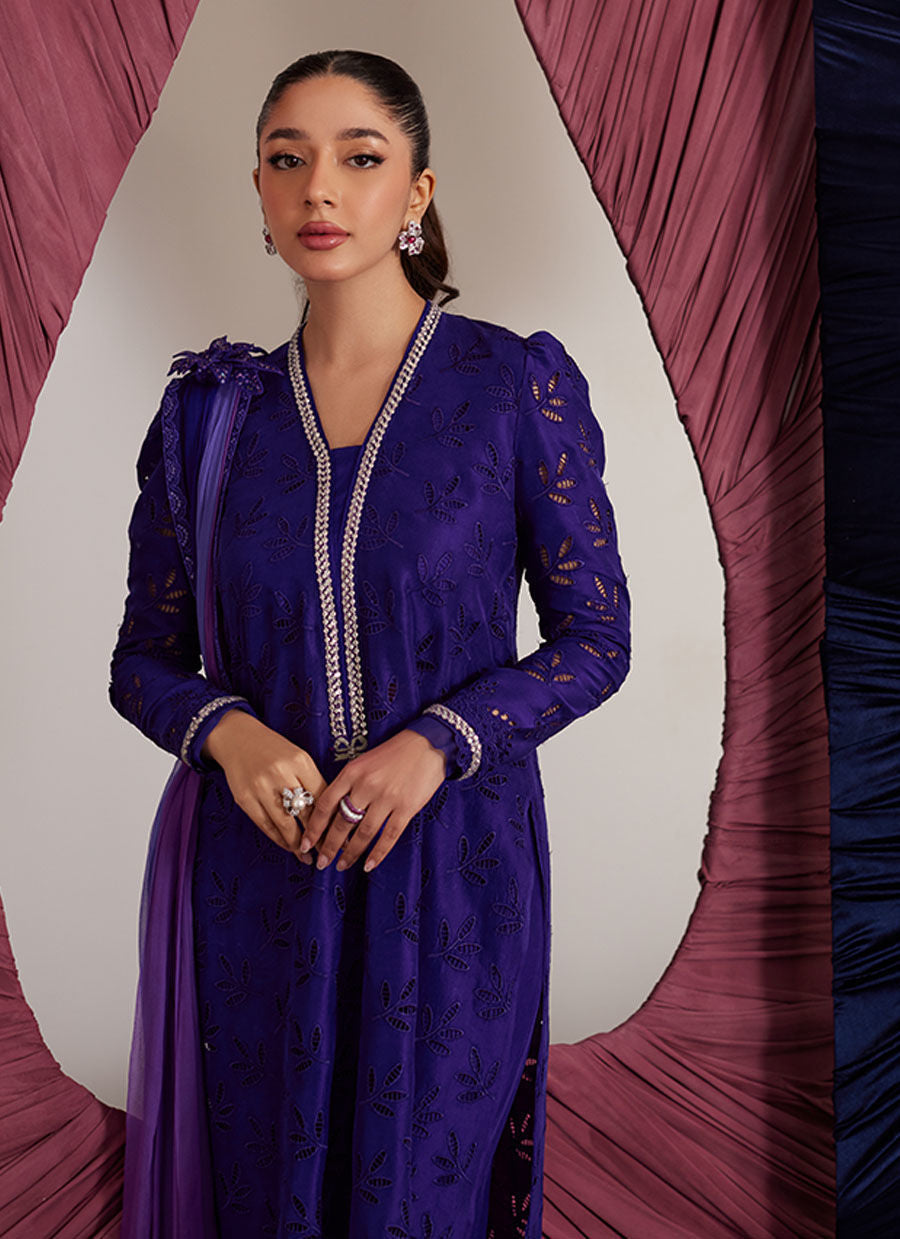 Gloria Indigo Shirt And Dupatta