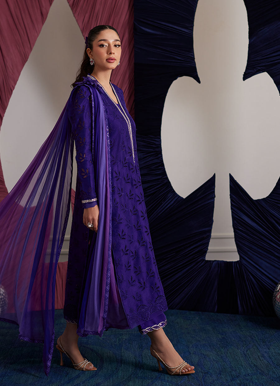 Gloria Indigo Shirt And Dupatta