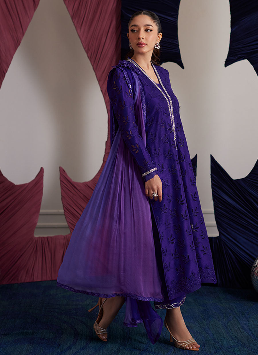 Gloria Indigo Shirt And Dupatta