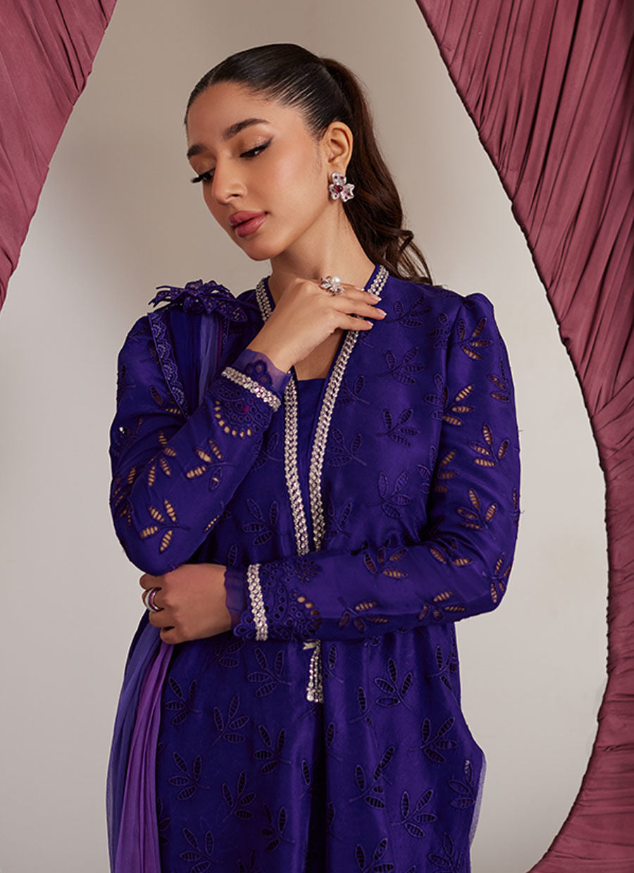 Gloria Indigo Shirt And Dupatta