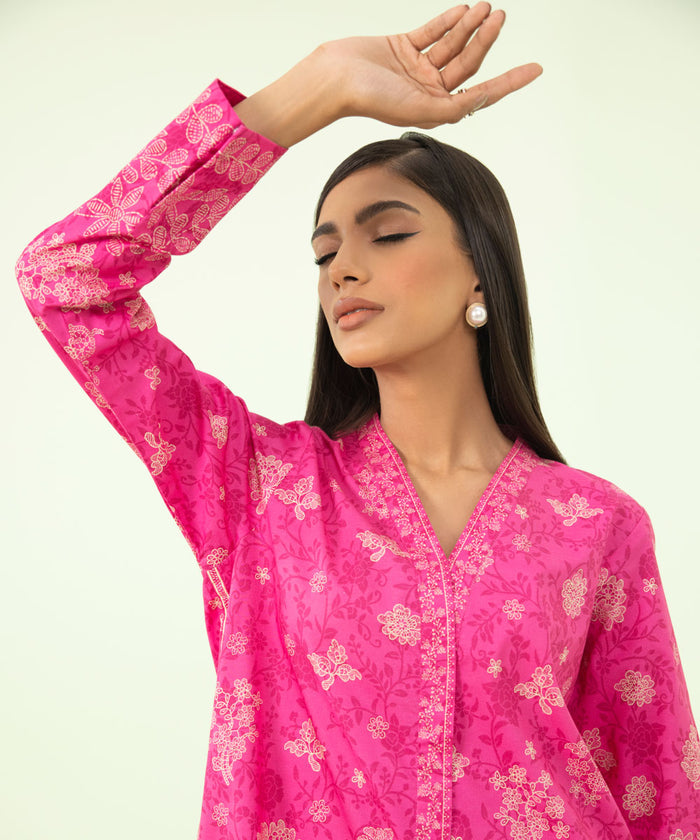 PRINTED KHADDAR SHIRT 00U1SDY23V82