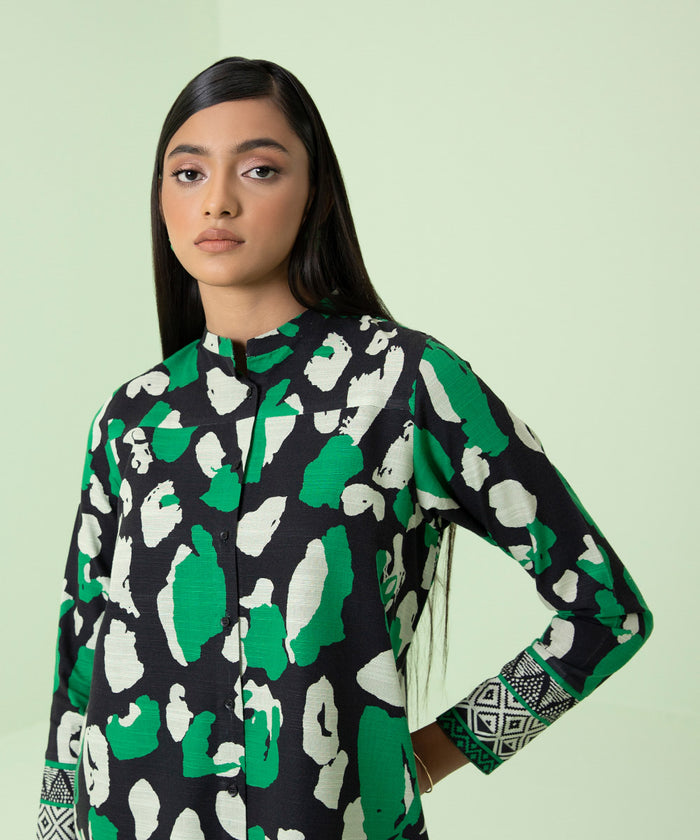 PRINTED KHADDAR SHIRT 00U1SDY23V88