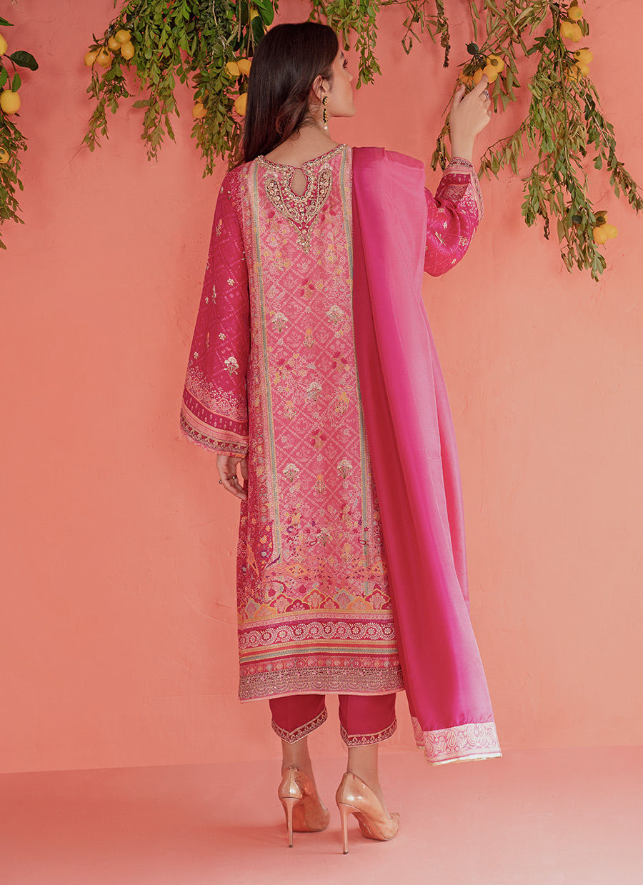 ASHA MAGENTA SHIRT AND DUPATTA