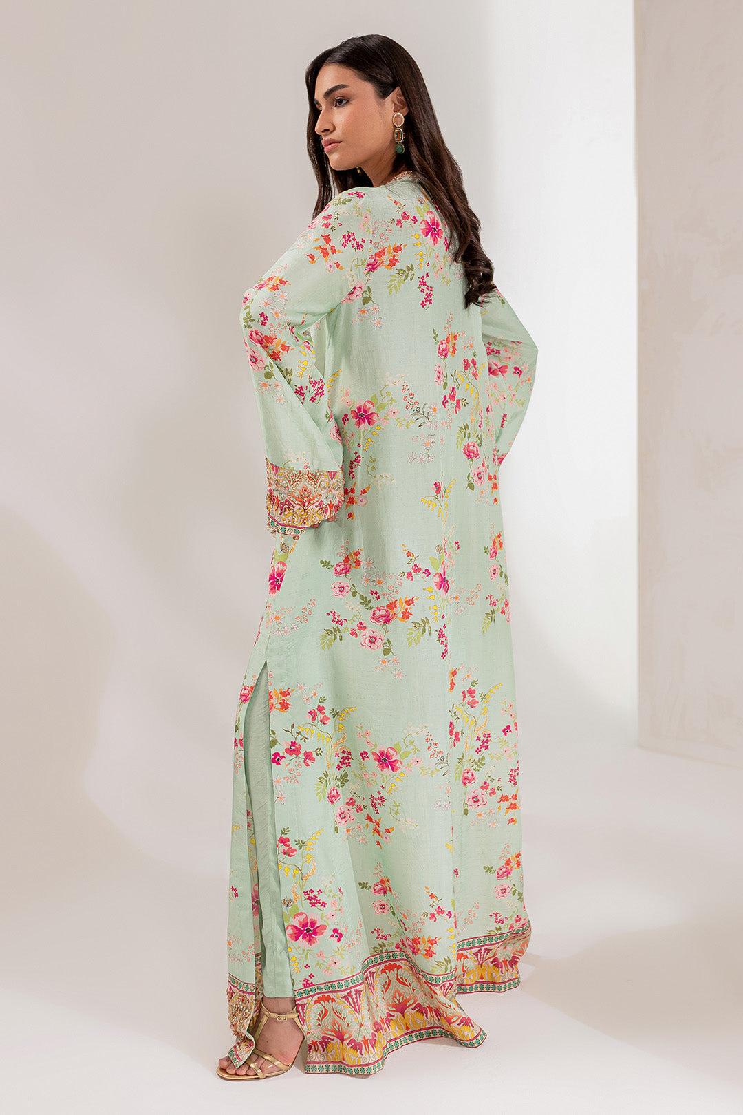 MINT BLOOM KAFTAN (D-17)