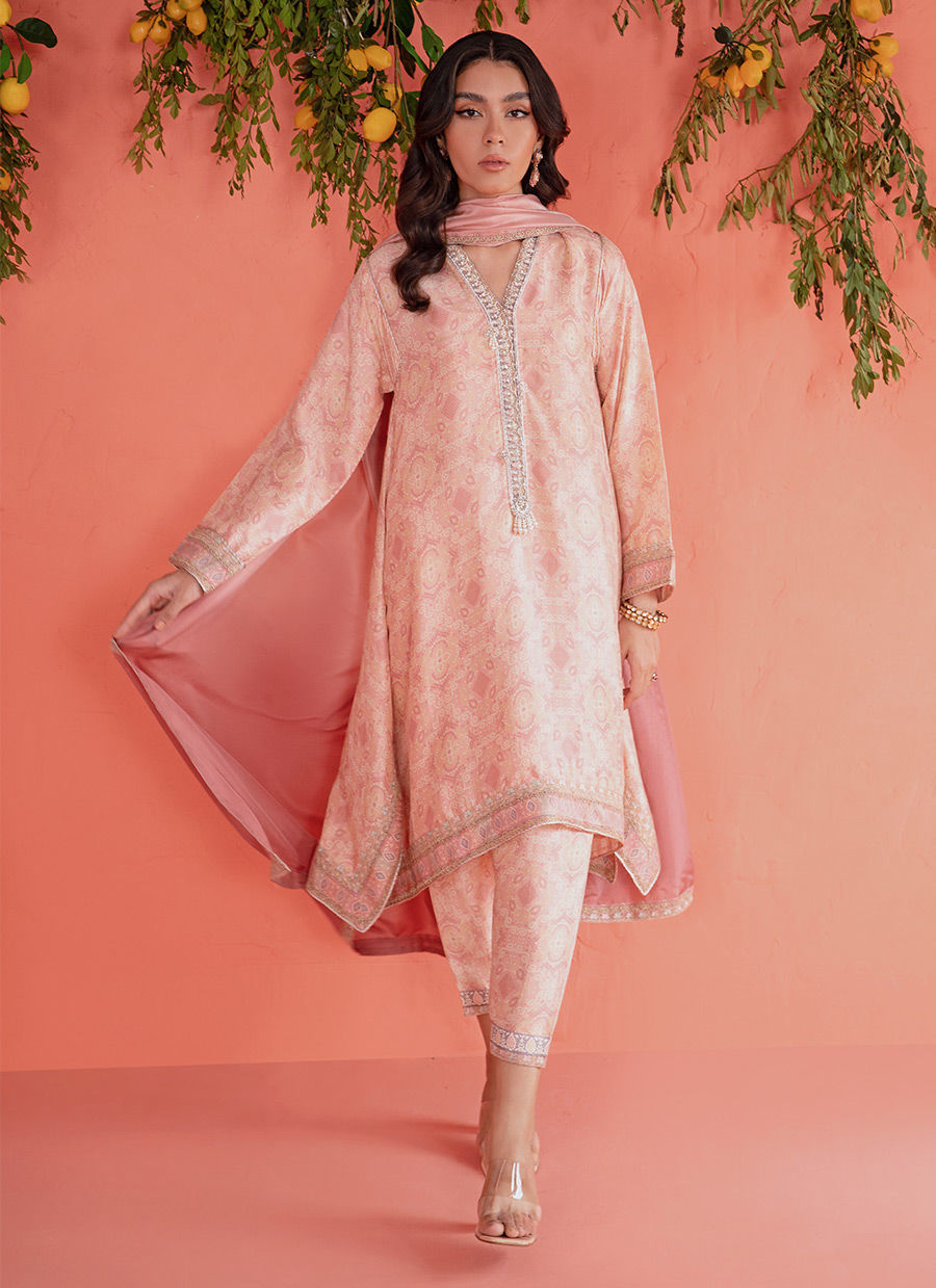 MONA BLUSH SHIRT AND DUPATTA